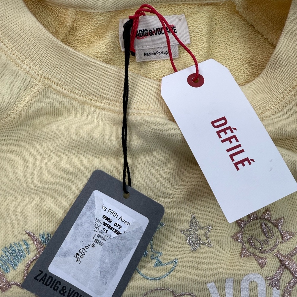 Zadig & Voltaire Logo-Print Embroidered Sweatshirt - Picture 8 of 9